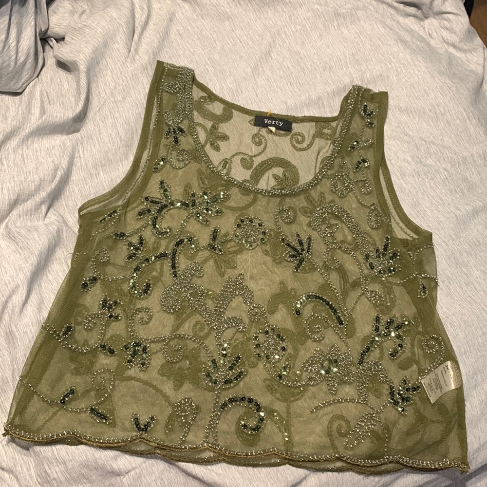 Beaded Crop Top